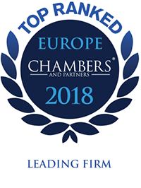 Chambers Europe 2018 вклю­чило Ад­во­кат­ское бю­ро «Юг» в свой рей­тинг